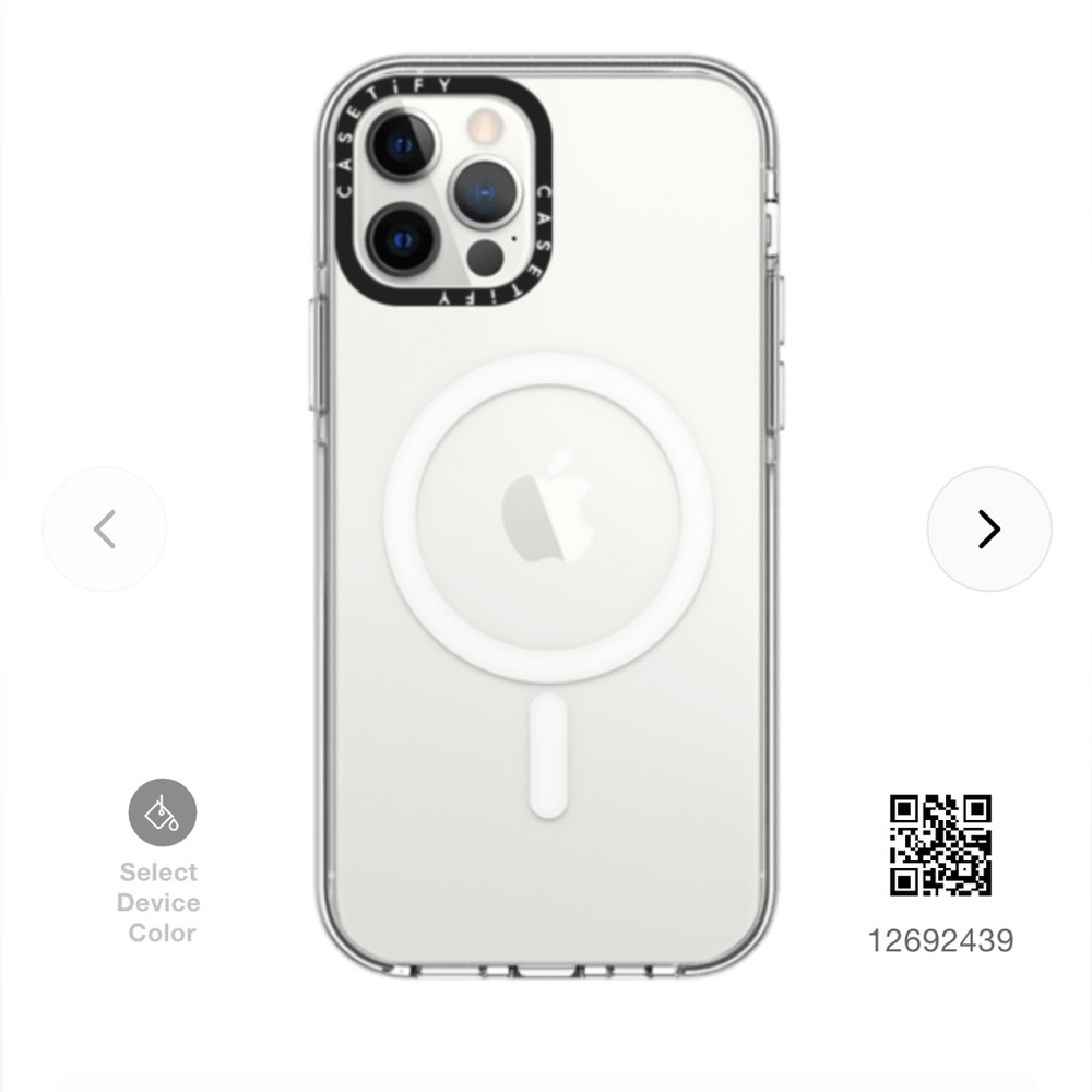 Casetify Clear MagSafe Compatible IPhone 12/12 Pro Case